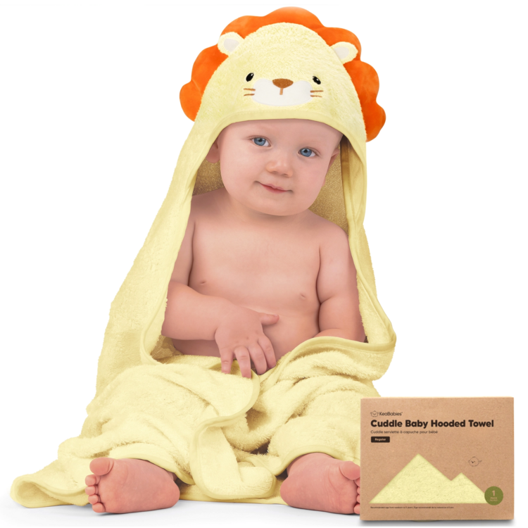 Lion Cuddle Baby Hooded Towel  35" Square