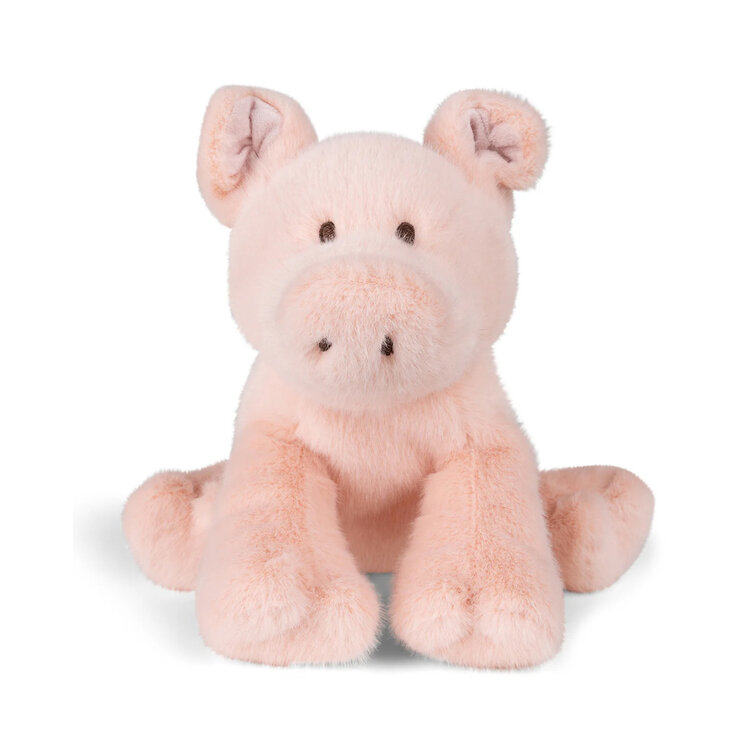 Baby Gift Set: Leafy Dusty Rose Playset 6m, Paddy Pig Pink 10"