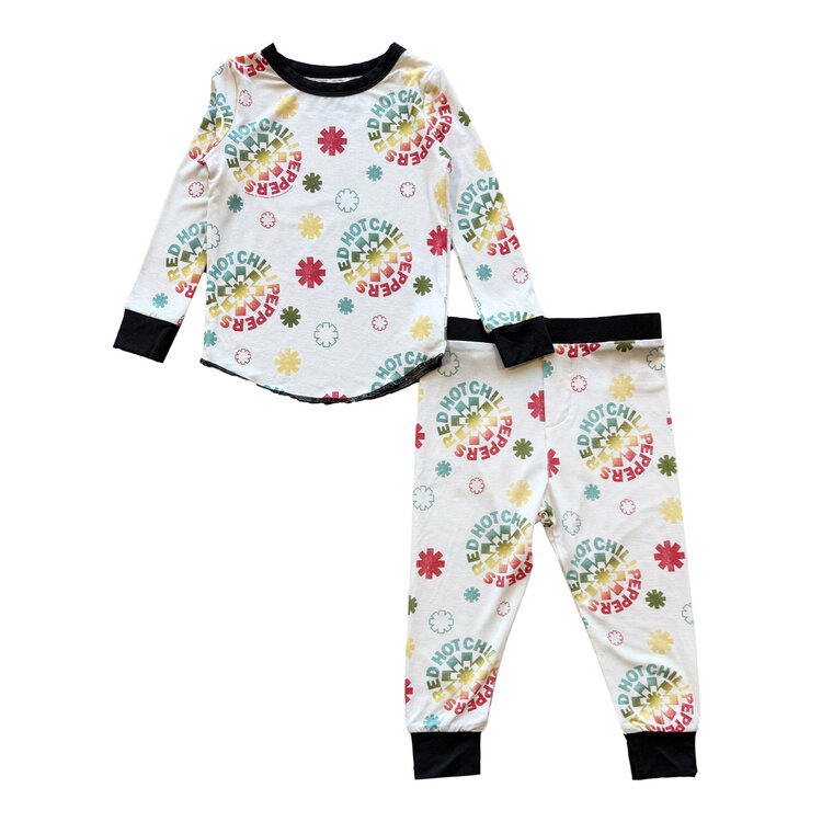 Rowdy Sprout Red Hot Chili Peppers Asterisk Bamboo Set Infant