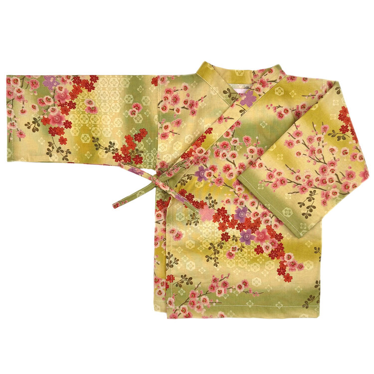 Lucky Wang Kimono Blossoms Leaf