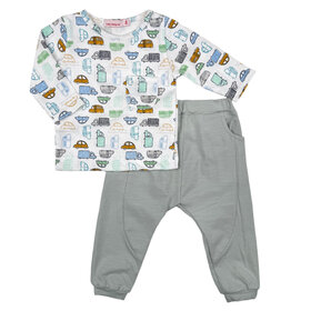 Lucky Wang Mini Cars Grn Grey Playset