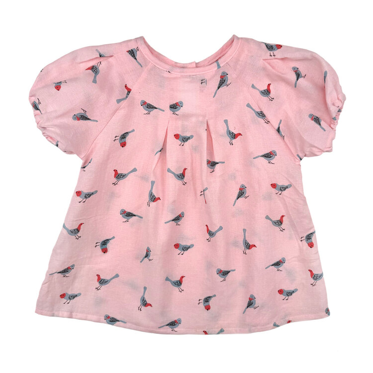 Lucky Wang Birdie Pink Blouse