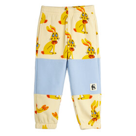 Mini Rodini Rabbits Fleece Yellow Trousers