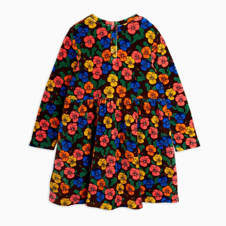 Mini Rodini Violas Velour Dress AOP