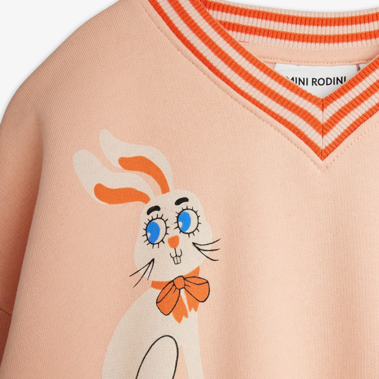 Mini Rodini Rabbits Pink Sweatshirt