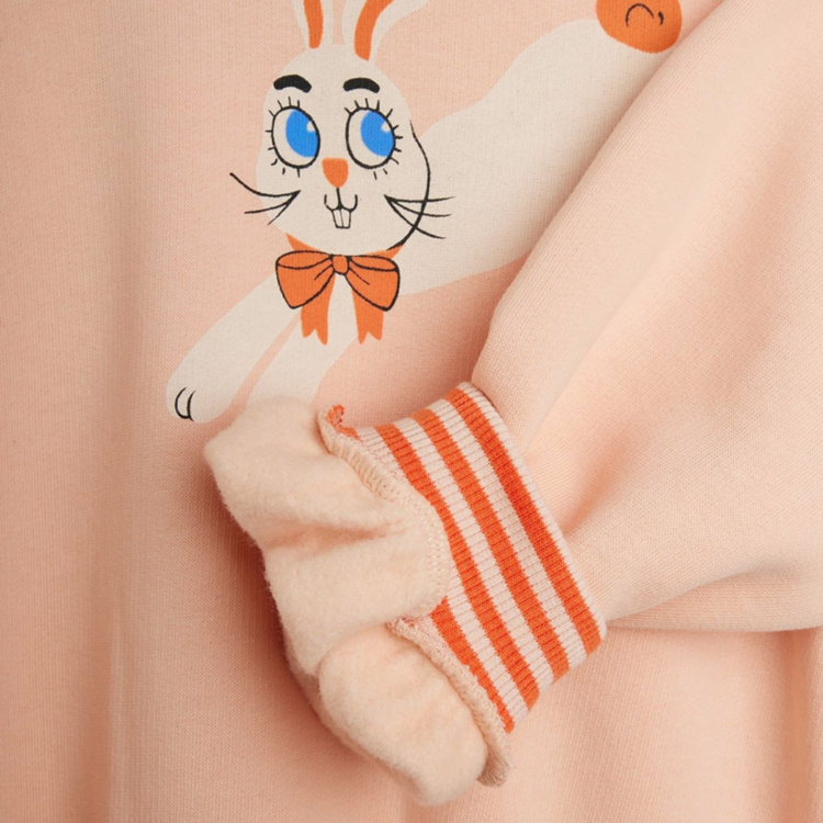 Mini Rodini Rabbits Pink Sweatshirt