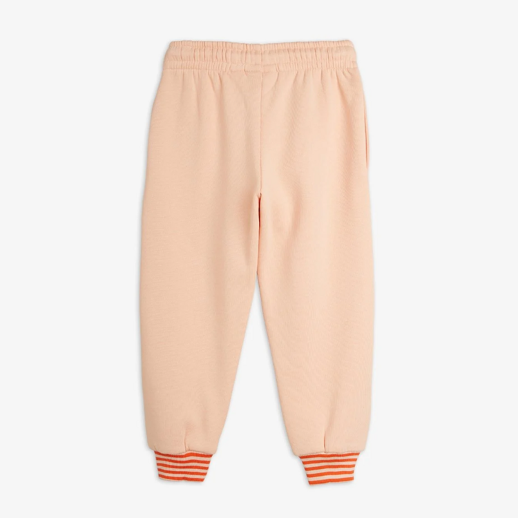 Mini Rodini Rabbits Cuffed Pink Sweatpants