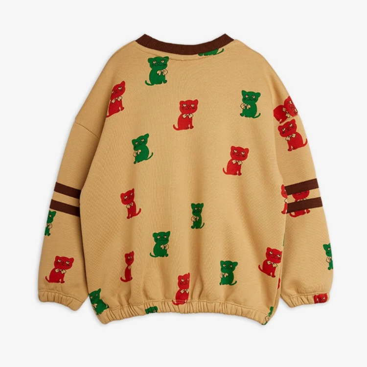 Mini Rodini Kittens Stripes Sweatshirt AOP