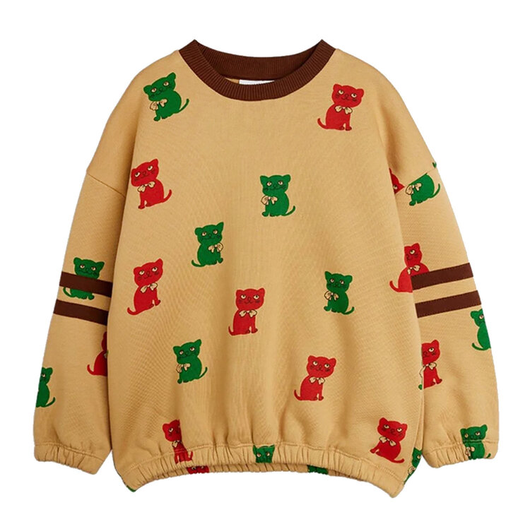 Mini Rodini Kittens Stripes Sweatshirt AOP