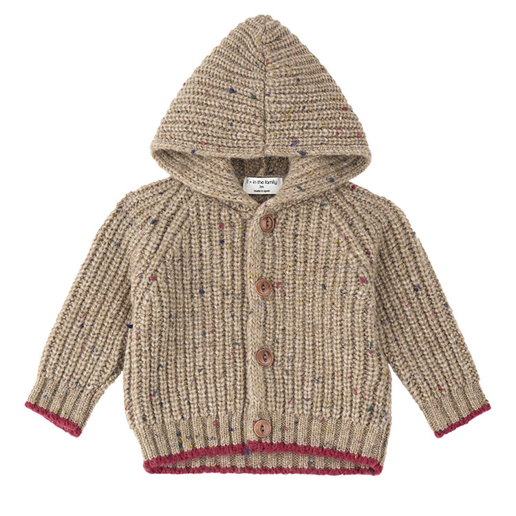 1+ in the family 1+ Kelowna Hooded Cardigan Hemp