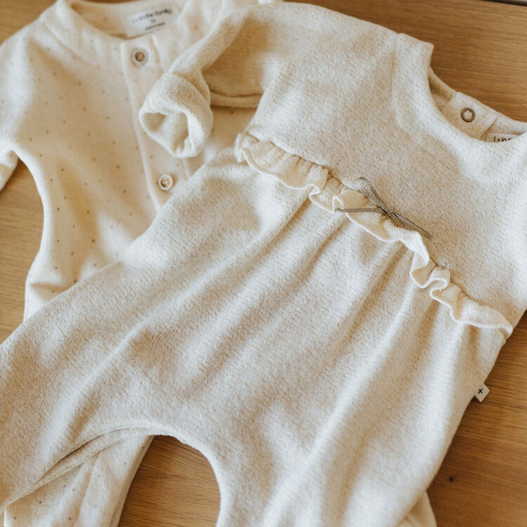 1+ in the family 1+ Cardenac Footed Jumpsuit Ecru