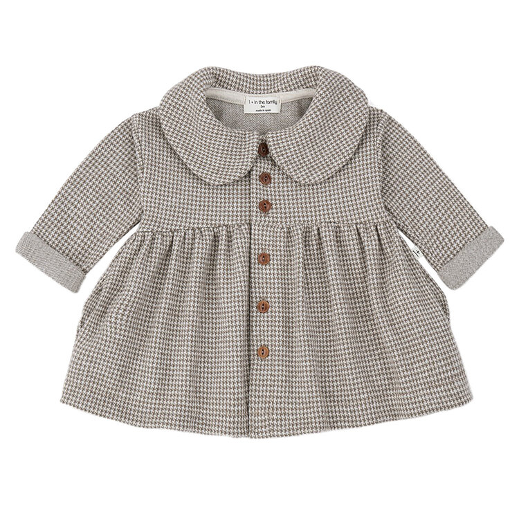 1+ in the family 1+ Salerno Collar Dress Taupe