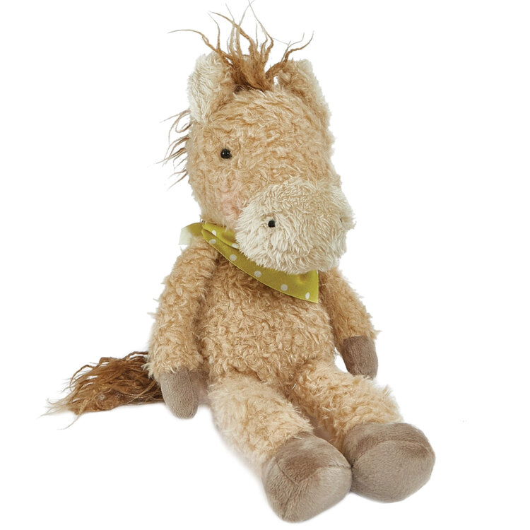 Baby Gift Set: Horses Infant Tee & Pants Set 6m, Pony Plush 12"