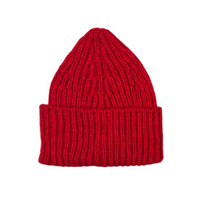 Pequeño Tocón Oriente Red Baby Knit Hat