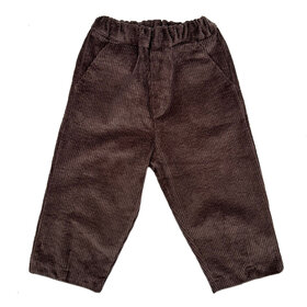 Pequeño Tocón Pana Choco Pants With Pockets