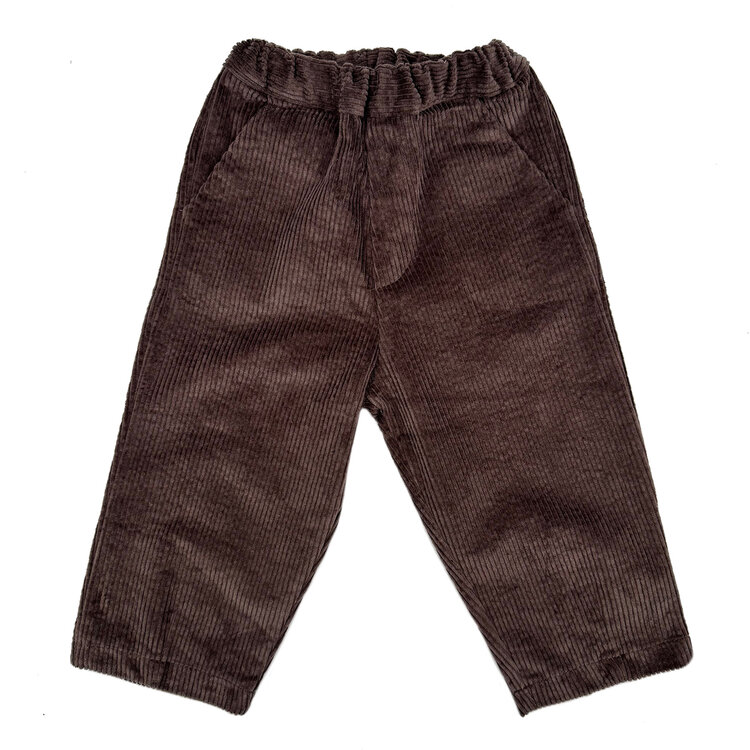 Pequeño Tocón Pana Choco Pants With Pockets
