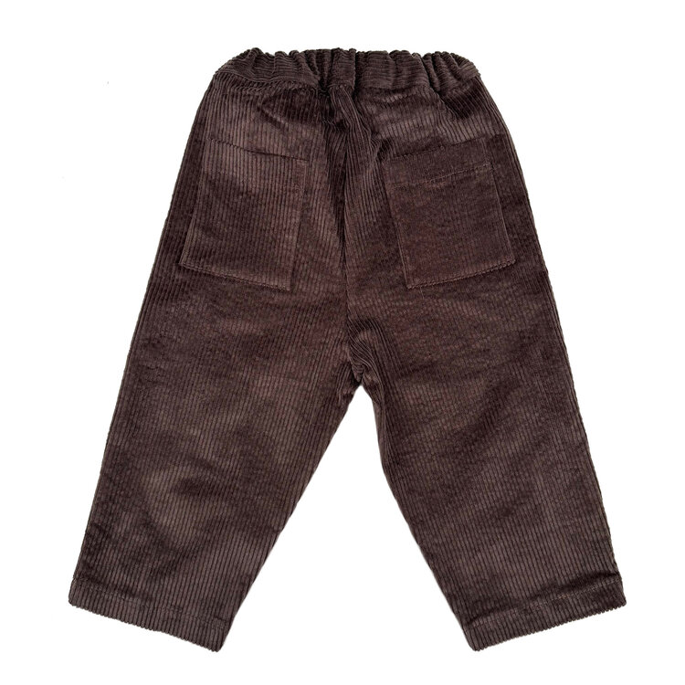 Pequeño Tocón Pana Choco Pants With Pockets
