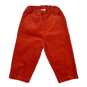 Pequeño Tocón Pana Orange Pants With Pockets