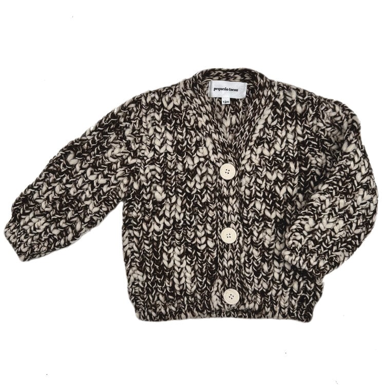 Pequeño Tocón Pirineo Mix Choco Baby Cardigan