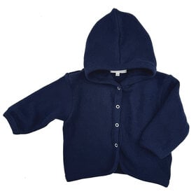 Pequeño Tocón Tender Navy Cardigan With Hood Cotton Blend