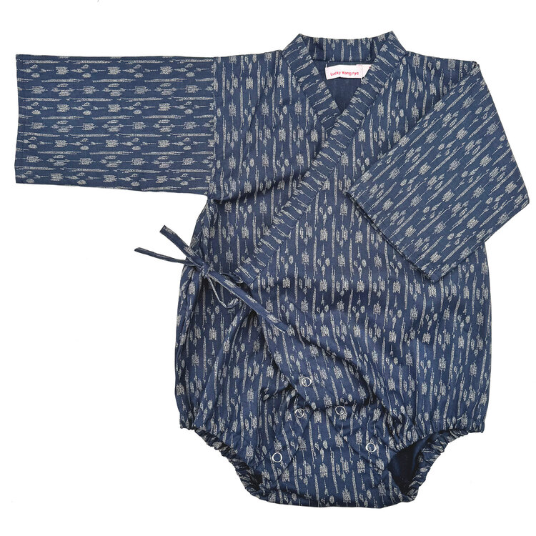 Lucky Wang Kimono One Piece Arrows Navy