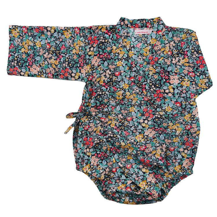 Lucky Wang Kimono One Piece Autumn Cottager Floral
