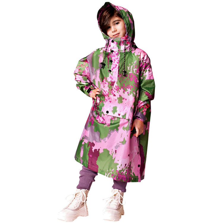 Rainkiss Digi Spring Camo Kids Rain Poncho
