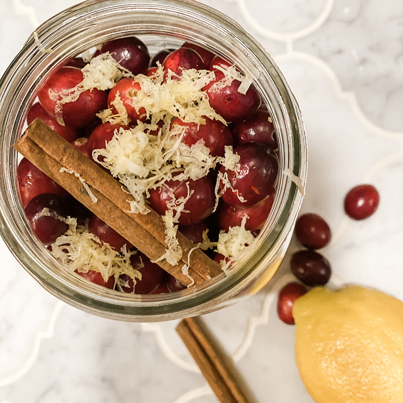 fermented lemon cranberries