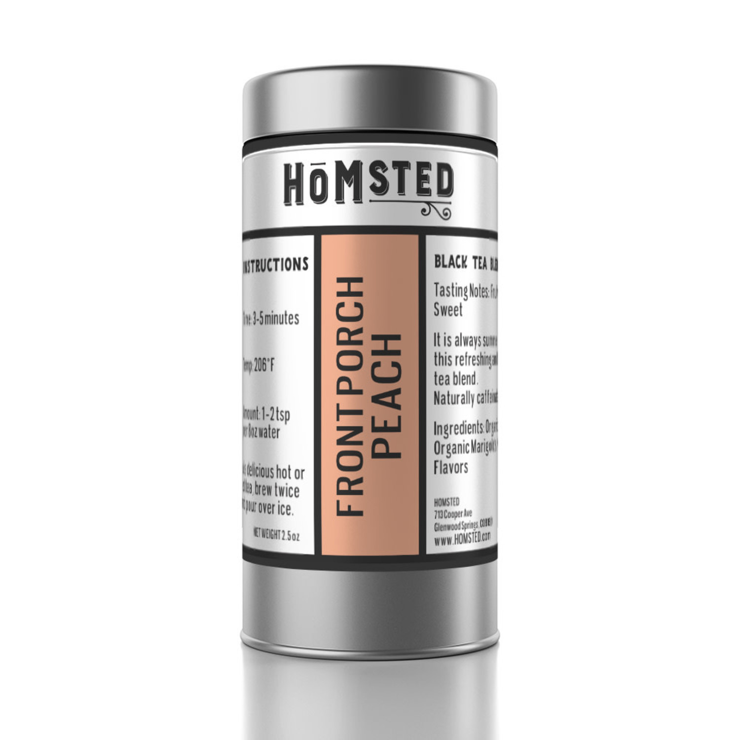 Peach Tea Tin - Homsted Peach Tea Tin - Homsted
