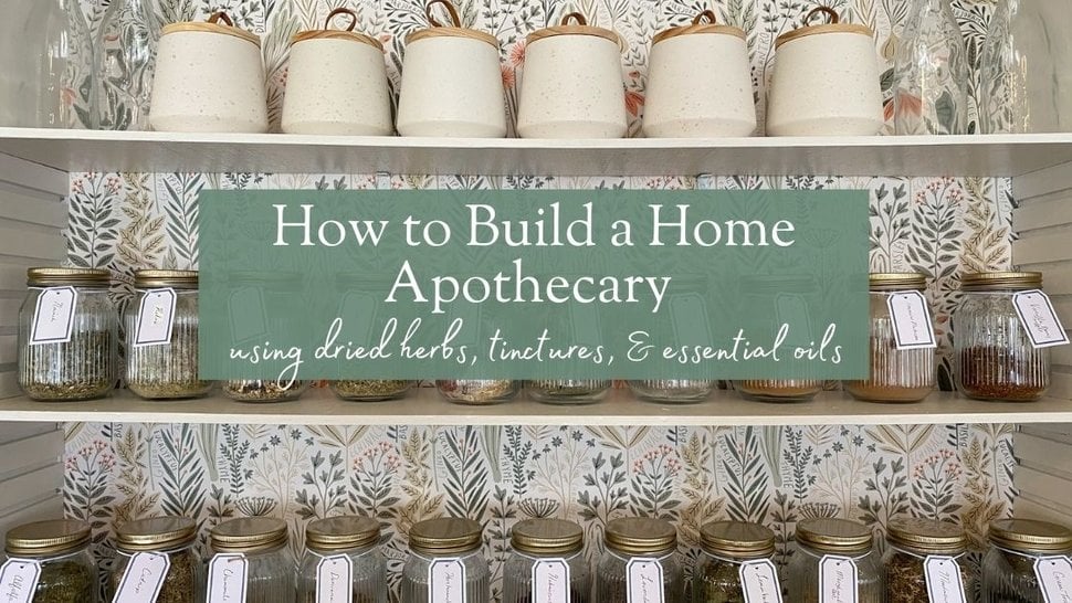 How to Build a Home Apothecary: using dried herbs, tinctures, & essential  oils - Homsted