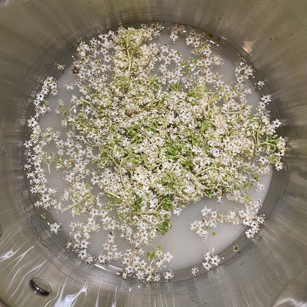 elder flower simple syrup