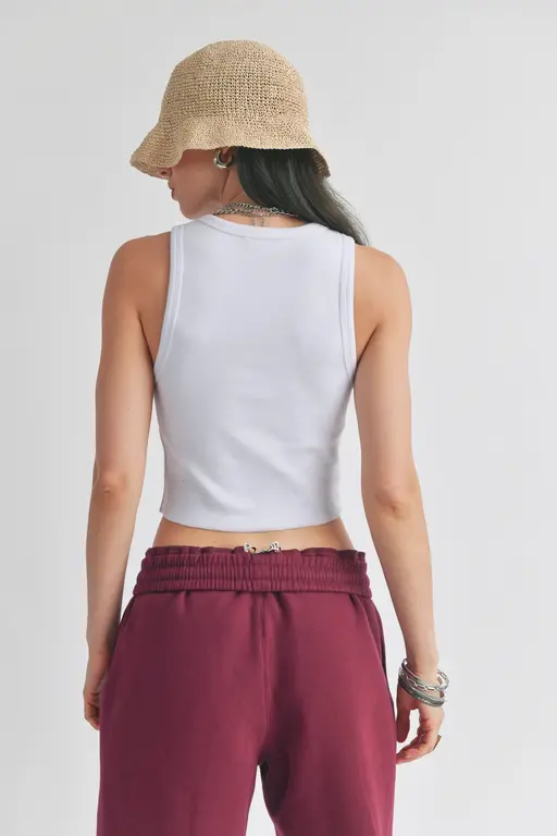 rib crop tank