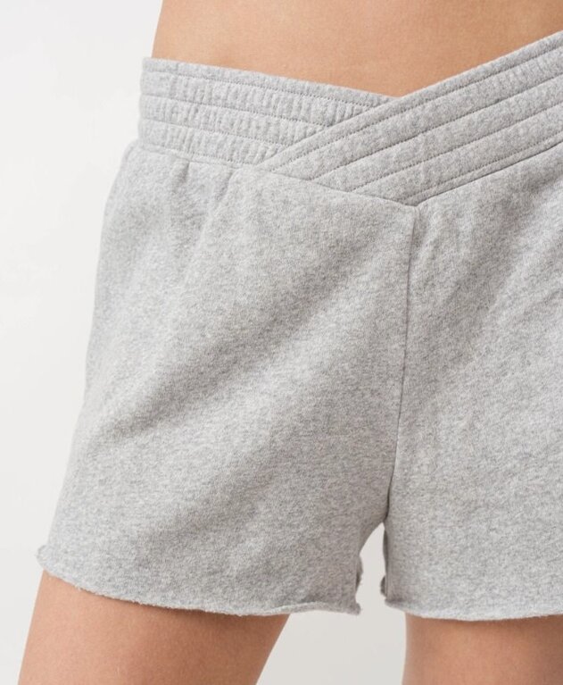 v waist terry shorts