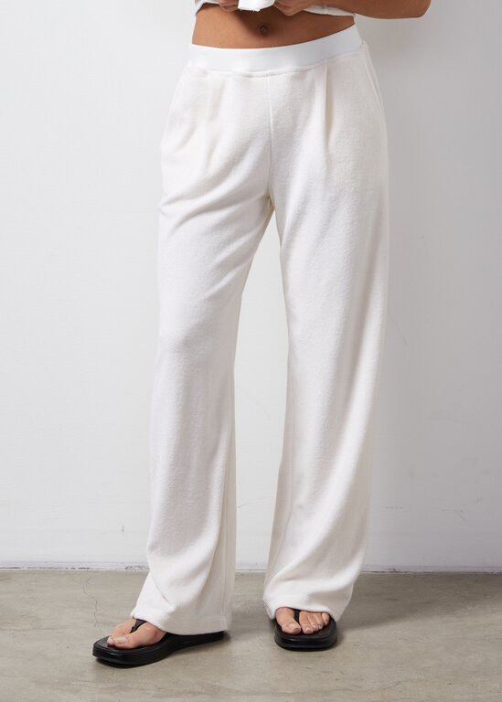 MONROW terry pleated pant