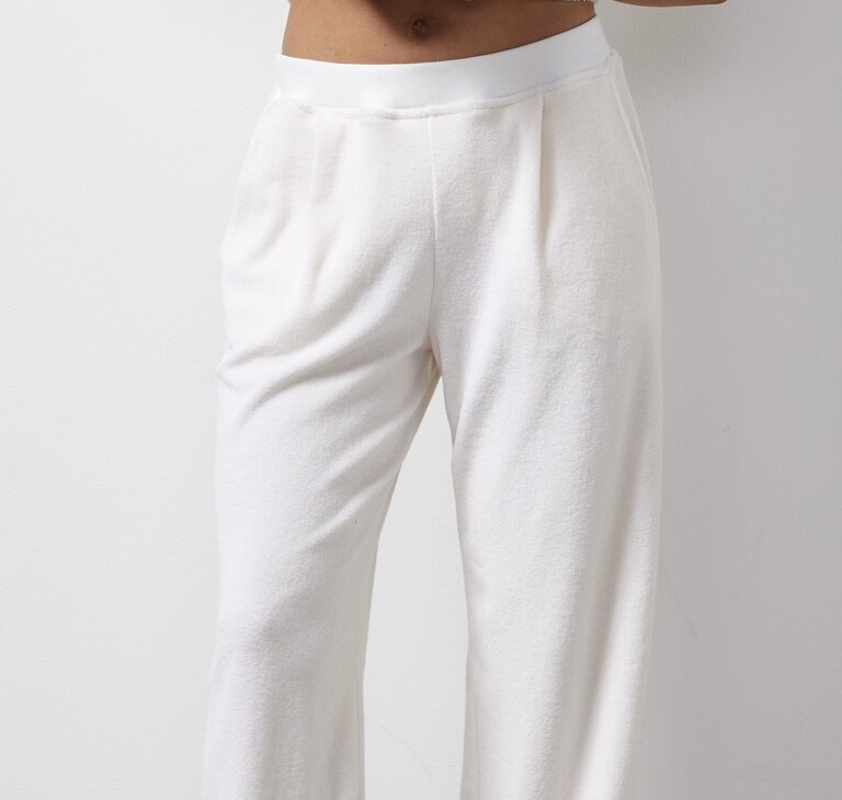 MONROW terry pleated pant