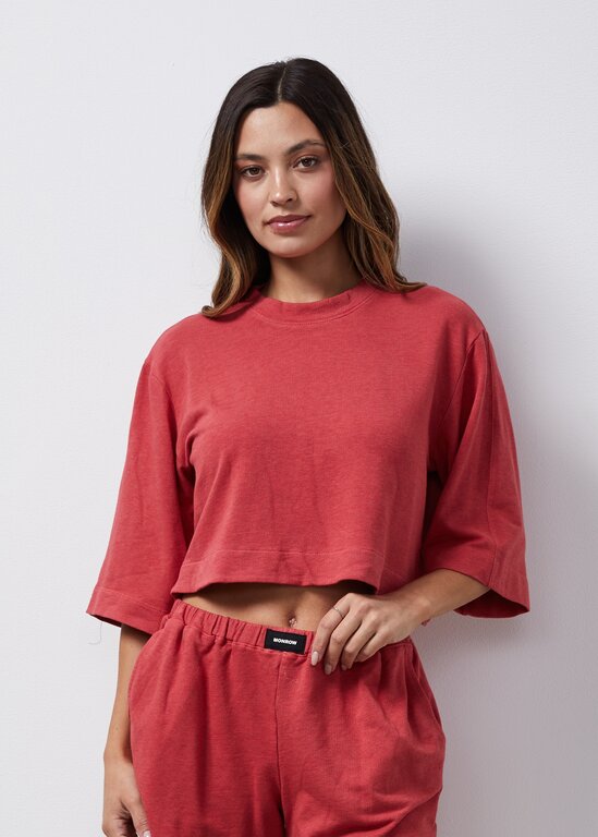 MONROW french terry oversized tee