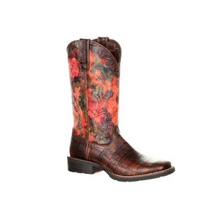 DURANGO DURANGO MUSTANG WOMENS FAUX EXOTIC WESTERN PULL-ON BOOT