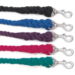 EQUI-ESSENTIALS 3-PLY BRAIDED COTTON LEAD WITH CHROME SNAP