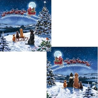 CHRISTMAS 10 PACK GREETING CARDS