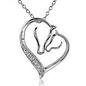 AWST RHODIUM PLATED MARE & FOAL NECKLACE