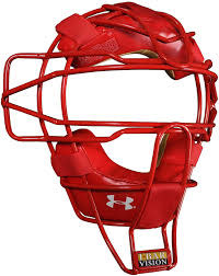 Under Armour UA Catchers Traditional Mask Red