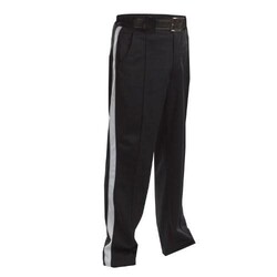 Smitty Smitty Football Officials Warm Weather Pants Black with White Stripe