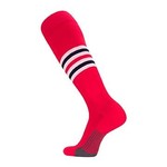 TCK TCK Dugout Series Socks Red/White/Navy (Pattern I)