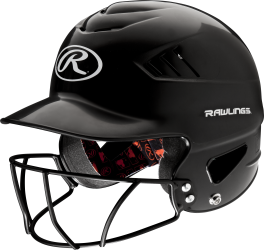 Rawlings Coolflo Batting Helmet with Facemask