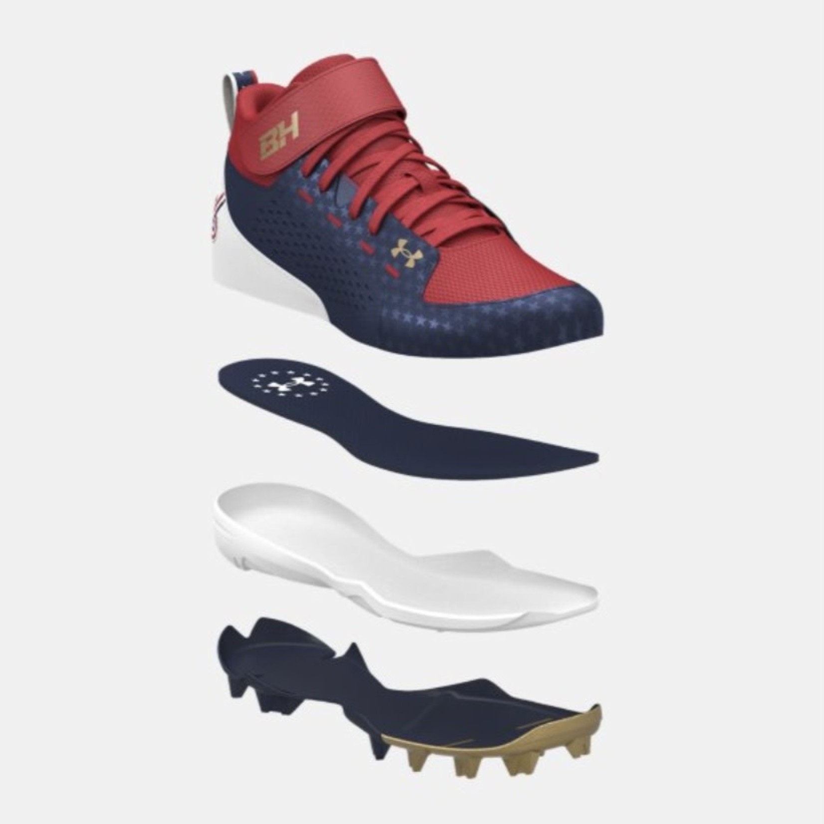 Under Armour Harper 6 Mid RM Jr. Baseball Cleats