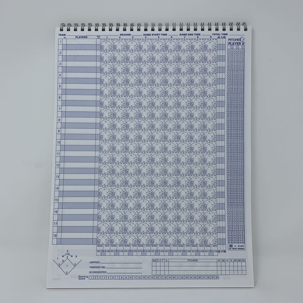 Big Red Baseball Scorebook 18 Space