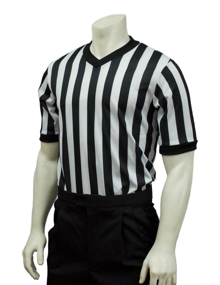 Smitty Smitty Basketball Officials V-Neck 1” Stripe