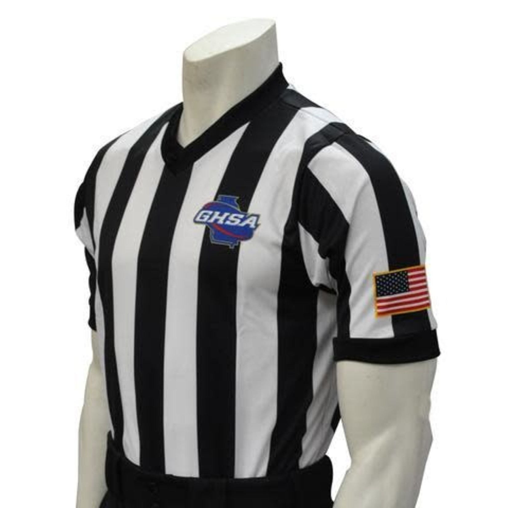 Smitty Smitty GHSA Basketball Officials V-Neck w/ 2” Stripes