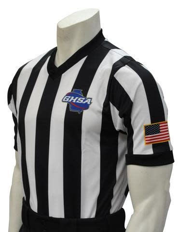 Smitty Smitty GHSA Basketball Officials V-Neck w/ 2” Stripes