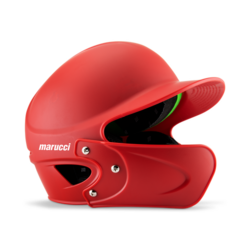 Marucci Jaw Guard Extension RED Right Hand Batter (Helmet Not Included)